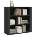 vidaXL Komoda čierna 80x30x80 cm spracované drevo
