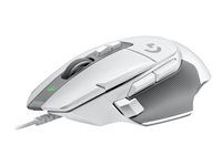 Myš - optická - káblová - USB - biela