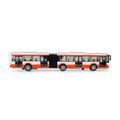 Kovový autobus červený 18 cm