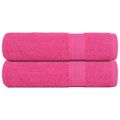 vidaXL Osušky FROGN 2 ks ružové 100x150 cm 360 g/m²