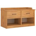 vidaXL Lavica do predsiene SANDNES 87x40x50 cm borovicový masív