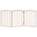 vidaXL Brána pre psa skladacia 3 panely 150 cm topoľové drevo