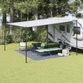 vidaXL Koberec do stanu Modrá a šedá 400 × 300 cm Polyetylén