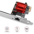 AXAGON PCEE-GIX, PCIe sieťová karta - 1x Gigabit Ethernet port (RJ-45), Intel i210AT, PXE, vrát. LP