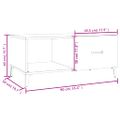 vidaXL Konferenčný stolík betónovo sivý 90x50x40 cm kompozitné drevo
