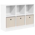 vidaXL Servírovacia skriňa Biela 88,5 x 27,5 x 63,5 cm