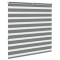 vidaXL Zebra roleta tmavošedá 140x150 cm šírka látky 135,9cm polyester