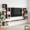 vidaXL Nástenná polica na TV Staré drevo 200 x 15 x 94 cm