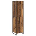 vidaXL Skriňa Staré drevo 50 x 50 x 200 cm Kompozitné drevo