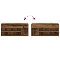 vidaXL Lavička na topánky Old Wood 102x30,5x45 cm Engineered Wood