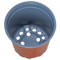 vidaXL Kulatý kvetináč 50 ks Tehlová Ø 15 x 13 cm Plast