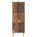 vidaXL Zásuvkový kabinet Staré drevo 33 x 34,5 x 90 cm