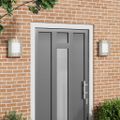 vidaXL Exteriérové nástenné svietidlo 2 ks Strieborná 23,5 x 9 x 26 cm