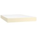 vidaXL Boxspring posteľ s matracom krémová 140x200 cm umelá koža