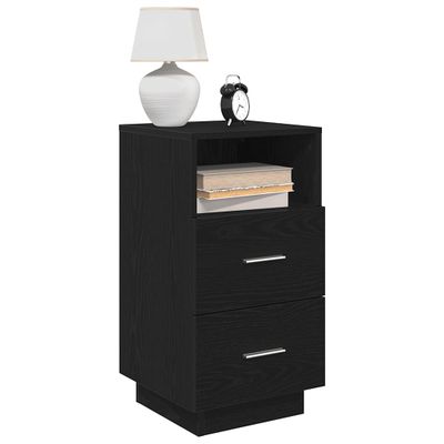 vidaXL Nočné stolíky 2 ks s 2 zásuvkami čierne 36x36x68 cm