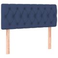 vidaXL Boxspring posteľ s matracom modrá 100x200 cm látka