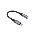 Forever adaptér audio AJL-01 jack 3,5 mm - Lightning black
