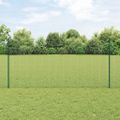 vidaXL Zvarené pletivo s podperami 10 x 1,2 m PVC potiahnutá oceľ