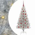 vidaXL Vianočný stromček Strieborná 120 cm PET