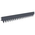 vidaXL Obrubník trávnika 30 ks 103 x 15 cm Oceľ Antracitová
