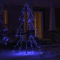 vidaXL Vianočný stromček, kužeľ, 160 LED, dovnútra aj von 78x120 cm