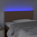 VidaXL Čelo postele hnedé 100x5x78/88 cm umelá koža