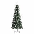 vidaXL Umelý vianočný stromček Zelená 240 cm PVC, plast a oceľ