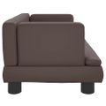 vidaXL Pelech pre psa hnedý 60x40x30 cm umelá koža