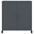 vidaXL Komoda antracitová 68x39x72 cm oceľ