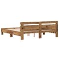 vidaXL Rám postele Staré drevo 203 x 185 x 70 cm Kompozitné drevo