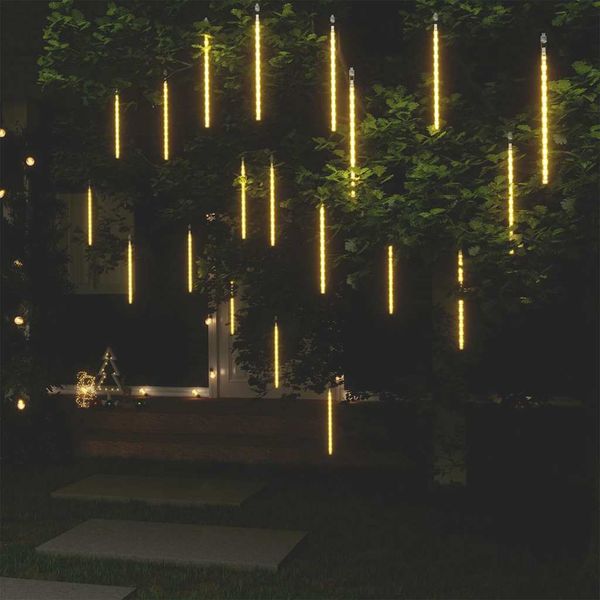 vidaXL Svetlá meteor 20ks 30 cm teplé biele 480 LED vnútorné vonkajšie
