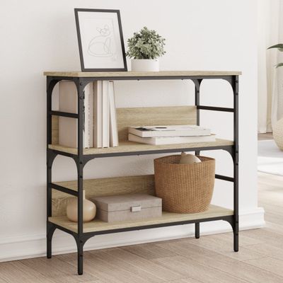 vidaXL Konzolový stolík dub sonoma 75x32x75 cm kompozitné drevo