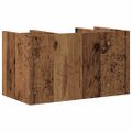 vidaXL Organizér na pult Staré drevo 44,5 x 24 x 25 cm