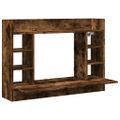 vidaXL Nástenný stolík dymový dub 105x48x75 cm kompozitné drevo