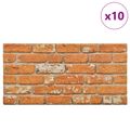 vidaXL Nástenné panely 10 ks 100 x 50 cm Tehla EPS pena
