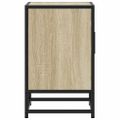 vidaXL Nočný stolík dub sonoma 40x31x50 cm kompozitné drevo+kov