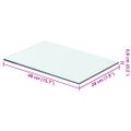 vidaXL Poličky 2 ks panel z priehľadného skla 40x20 cm