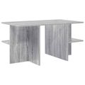 vidaXL Konferenčný stolík Sivá sonoma 87 x 50 x 45 cm