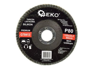 Lamelový kotúč 125mm, P80 GEKO