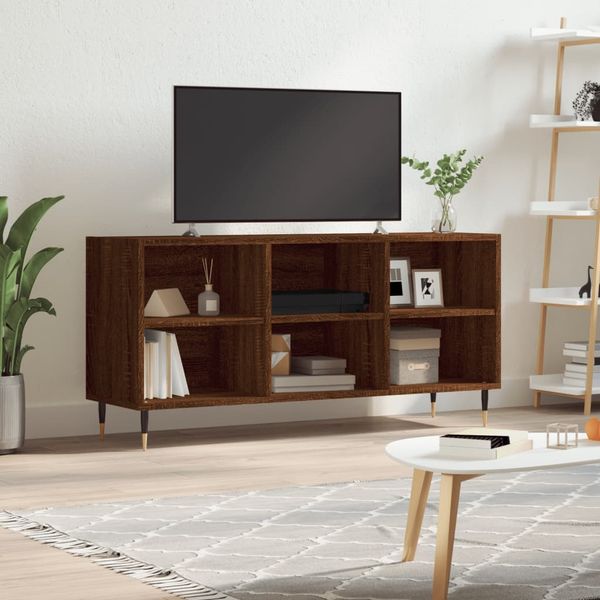 vidaXL TV skrinka hnedý dub 103,5x30x50 cm kompozitné drevo