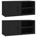 vidaXL TV skrinky 2 ks čierne 80x31,5x36 cm spracované drevo
