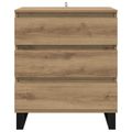 vidaXL Servírovacia skriňa Remeselný dub 60 x 35 x 70 cm