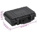 vidaXL Prenosné letové puzdro čierne 30x22x10 cm PP