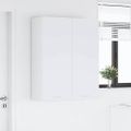 vidaXL Závesná skrinka Biela 80 x 31 x 100 cm Kompozitné drevo