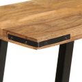 vidaXL Konzolový stolík 110x30x75 cm masívne mangovníkové drevo