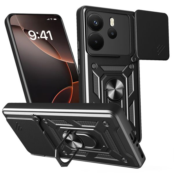 Defender Slide kryt pre Xiaomi Redmi Note 14 4G (Global) čierny (164.84 x 78.15 x 8.16 mm)