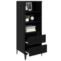 vidaXL Highboard Čierny dub 40 x 36 x 110 cm Kompozitné drevo