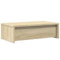 vidaXL Stojan na monitor a zásuvky sonoma 50x27x15 cm kompozitné drevo