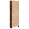 vidaXL Knižnica dymový dub 57x28,5x174 cm kompozitné drevo