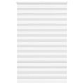 vidaXL Zebra roleta biela 145x230 cm šírka látky 140,9cm polyester